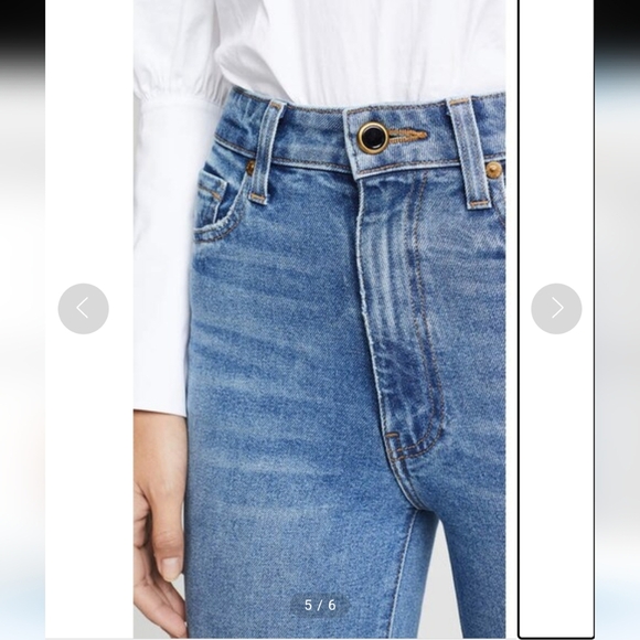 Khaite Vanessa High Rise Straight Jeans Sz 31 - Picture 4 of 14